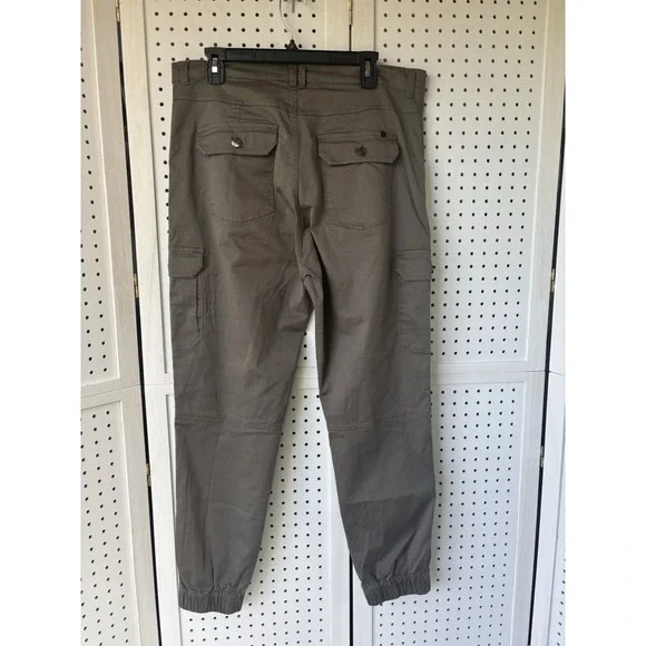 Pacific Crest Men's LG Green Jogger Chino Pants Cargo Tencel Cotton Spandex - Picture 4 of 6